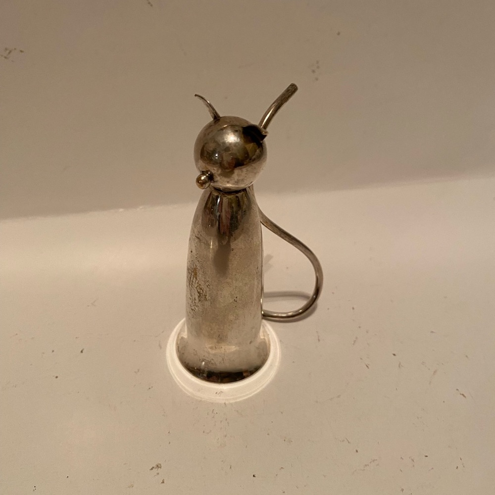 Napier cat jigger 1 oz. shot glass, iconic vintage mid century art deco barware